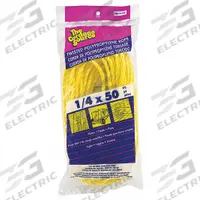 APPROVED VENDOR General Purpose Utility Rope: Twisted, 1/4 in Dia, 180 lb Working Load Limit, Yellow (MPN 360YP-WA). Key specifications — Brand: APPROVED VENDOR; Rope Type: Dynamic.