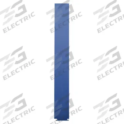 ASI GLOBAL PARTITIONS Partition Column: Plastic Polymer, Pebble, Blue, 70 in Ht, 7 in Wd - Pilasters for Bathroom Partitions