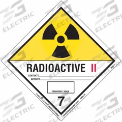 LABELMASTER Radioactive Placard: Radioactive II, 3 15/16 in x 4 in, 3 15/16 in Label Ht, 500 PK (MPN HML15). Key specifications — Material: Semi-Gloss Paper; Brand: LABELMASTER; Message: Radioactive II.