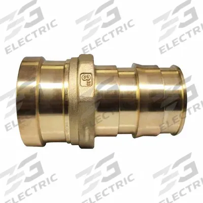 UPONOR Barbed Fitting Adapter: 3 in ID x 3 in Pipe Size, Barbed x Press-fit, Brass/Copper - Expansion Brass Barbed Tube Fittings