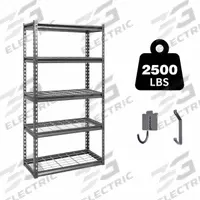 APPROVED VENDOR General Purpose Boltless Metal Shelving: Standalone, Heavy Duty, 30 in x 12 in, Open (MPN B-ATLAS301260-5D500). Key specifications — Finish: Powder Coated; Maximum Post Load Capacity: 2500 lb; Decking Material: Steel; Color: Dark Grey; Beam Profile: Standard; Brand: APPROVED VENDOR; Duty Rating: Heavy Duty; Side Panel: Open.