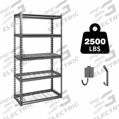 APPROVED VENDOR General Purpose Boltless Metal Shelving: Standalone, Heavy Duty, 30 in x 12 in - Light-Duty Wire Decking Boltless Shelving