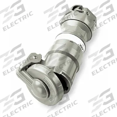 HUBBELL Pin and Sleeve Connector: Gray, 250V DC/600V AC, Three Phase, 60 A, 3 Pole - Hazardous Location Connectors