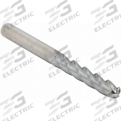 CLEVELAND Ball End Mill: Carbide, 4 Flute, 7/16" Mill Dia, 3" LOC, 6" OAL (MPN C63558)