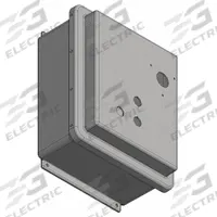 WIEGMANN Enclosure: Fiberglass, 11 in x 9 in x 5 in, NEMA 12/4X/6P, Hinged, Solid Cover (MPN HW-MOD-J1210HPL). Key specifications — Brand: WIEGMANN; Closure Method: Padlock Hasp; Knockouts: Not Included.
