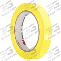 3M Electrical Tape: 1 in Wd, 72 yd Lg, 2 mil Thick, Polyester Film, Acrylic, Yellow, 1318-2 (MPN 3M 1318-2 1" x 72 yds Yellow). Key specifications — Series: 1318-2.