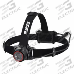 GRAINGER Headlamp: 300 lm Max. Brightness, 40 hr Max Run Time, 142 m Max Beam, 3 Light Outputs (MPN 797NT2). Key specifications — Brand: GRAINGER; Battery: Requires 3 AA.