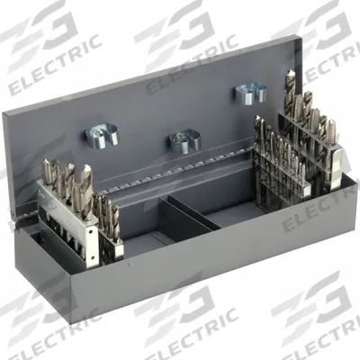 CHICAGO-LATROBE Drill Bit and Tap Set: 36 Pc (MPN 55305) - Drill Bit & Hand Tap Sets