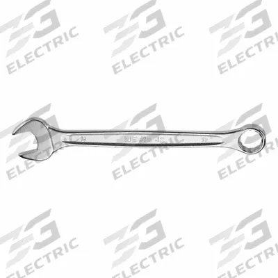 BETA Combination Wrench: Stainless Steel, Chrome, 12 mm Head Size, 6 1/8 in Overall Lg - Metric Spline Combination Wrenches