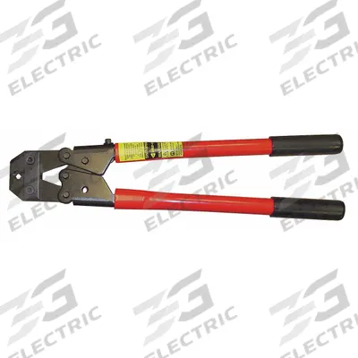 LOOS Hand Swaging Tool: 1/8 in Copper Oval Sleeve Size, Swaging Tool Only - Scissors-Style Cable Swaging Tools