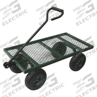 APPROVED VENDOR Wagon Truck: 400 lb Cap, 38 in L x 20 in W x 13 1/2 in H Deck, D-Shaped - Flow-Through Lipped Metal Deck Trucks