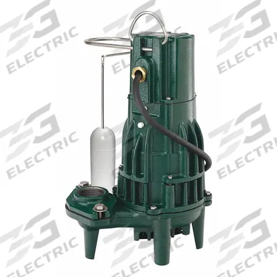 ZOELLER Effluent Pump: 1 hp, 230V AC, Single Phase, 61 gpm Flow Rate @ 10' of Head - General Purpose Effluent Pumps