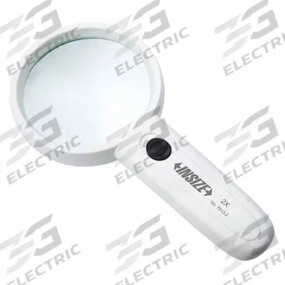 INSIZE Illuminated Magnifier: 2X - Magnifiers