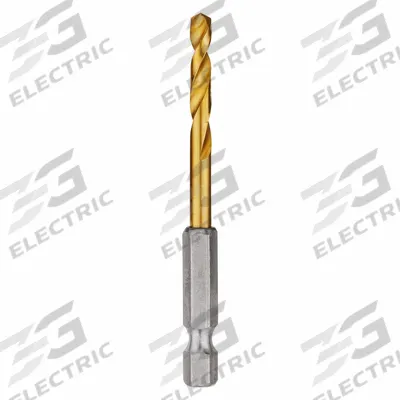 MILWAUKEE Hex Shank Drill Bit: 11/64", 135° Split Point, TiN-Coated HSS - Milwaukee Shockwave Impact Duty Drill Bits