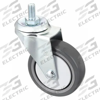APPROVED VENDOR Replacement Caster: 100 lb Cap, Zinc Plated, Gray - Replacement Casters for Shelf & Utility Carts