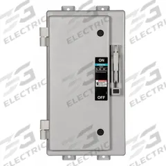 SIEMENS Safety Switch: Fusible, 100 A, Three Phase, 600V AC, Non-Metallic, Indoor/Outdoor (MPN HF363NX). Key specifications — Brand: SIEMENS.