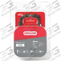 OREGON Chainsaw Chain: 16 in Compatible Bar Lg, 3/8 in, 0.05 in Gauge, 56 Links, 5/32 in File Size (MPN S56). Key specifications — attr977596: OREGON; attr977598: Stanley Black & Decker; attr977603: 3/8 in.