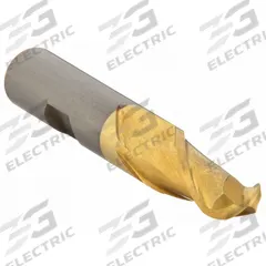 CLEVELAND Ball End Mill: High Speed Steel, TiN Coated, 2 Flute, 1" Mill Dia, 2-1/4" LOC, 4-1/2" OAL (MPN C39023)