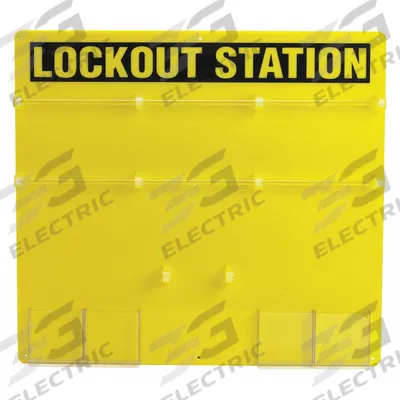 BRADY Lockout Station: Lockout Board, No Padlocks, Lockout Board, Lockout Board - Unfilled Lockout Stations