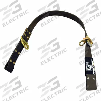 3M DBI-SALA Pole Climbing Strap: 4 7/8 ft Lanyard Lg, Nylon, 5 1/2 in Min Pole Dia - Pole-Climbing Straps