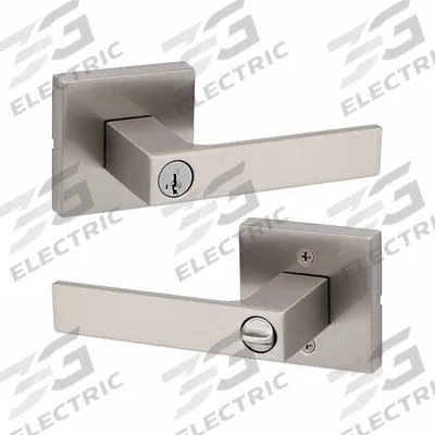 KWIKSET Door Lever Lockset: Office Lever Locksets, Nickel