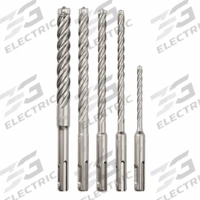 MILWAUKEE SDS-Plus Drill Bit Kit: 1/2 in_1/4 in_3/8 in_3/16 - SDS-Plus Concrete & Masonry Drill Bit Sets