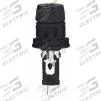 BUSSMANN Panel Mount Fuse Holder: For Fuse Size 1/4 in x 1 1/4 in, 1 Pole, 20 A Max, 250 V AC (MPN HTB-42I-R). Key specifications — Fuse Holder Termination Type: 3/16 in Quick Connect; Fuse Holder Cap Style: Screw Knob; Brand: BUSSMANN; Fits Fuse Class or Type: Glass and Ceramic.