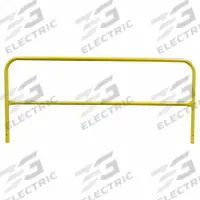 GARLOCK SAFETY SYSTEMS Handrail Section: 24 in x 24 in, 6 ft Overall Lg, 24 in Mounting Plate Wd (MPN 405644S). Key specifications — Product Type: Handrail Section; Brand: GARLOCK SAFETY SYSTEMS; Color: Yellow; Material: Steel.