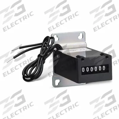 TRUMETER Electromechanical Counter: Front Panel Mounting, 1 in x 1 3/8 in, 90 V DC – 110 V DC - Electromechanical Counters