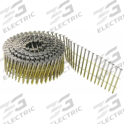 BOSTITCH Framing Nails,2" L,Vinyl Coated,PK3600: Framing Nails, Flat, Smooth, Steel - Collated Framing Nails