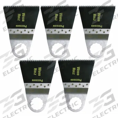 FEIN Oscillating Tool Blade: 2 9/16 in Blade Wd, 2 in Overall Lg, Flush Cutting - 12-Point Mounted Blades