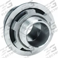 CALBRITE Hubs (Myers) for RMC/IMC: 2 in Trade Size, 3 1/8 in Overall Lg, 316 Stainless Steel (MPN S62000LT00). Key specifications — Insulated: Yes; Thread Size: 2"-11-1/2; Thread Type: NPT; Brand: CALBRITE.