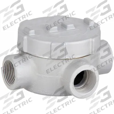 APPLETON ELECTRIC Conduit Outlet Body: Aluminum, GRU, 1 in Trade Size, XAT Body - X, XAT and XTF Round Body - Cross Type