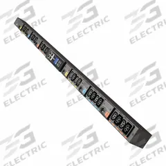 EATON TRIPP LITE PDU: Three-Phase, 24 Outlets, (12) C13/(12) C39 Combo Outlets, Metered, 0 RU (MPN EVMIGU23A-E). Key specifications — Plug Type: Universal; Brand: EATON TRIPP LITE; Phase: Three-Phase; Receptacle Type: (12) C39 Combo Outlets; Mounting Location: Vertical Rack; Facing: Front or Side.