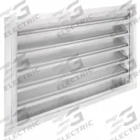 27"H 36"W Drnbl Extrd Alu Combo Dmpr: Flanged, 23 1/2 in H, 35 1/2 in W, Aluminum, 45° Blade Angle (MPN 20UA25). Key specifications — Brand: DAYTON; Maximum Air Velocity: 3,000 fpm.