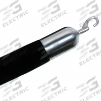 LAWRENCE METAL Classic Post Rope Hook End for Rope Barrier: 5 in Overall Ht, Chrome (MPN ROPEEND-HOOK-1S). Key specifications — attr193640: LAWRENCE METAL; attr981915: Chrome; attr981917: Zinc.