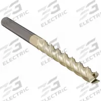 APPROVED VENDOR Square End Mill: Carbide, ZrN Coated, 3 Flute, 3/8" Mill Dia, 3" LOC, 6" OAL (MPN 273-373000D)