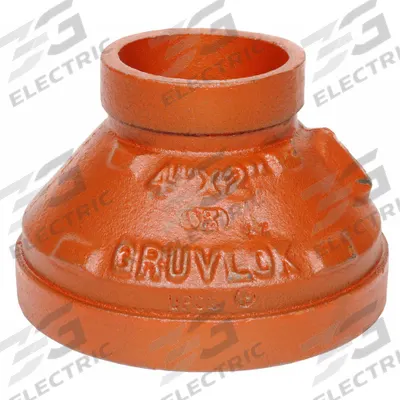GRUVLOK Metal Pipe Straight: Concentric Reducer, 10 in x 4 in, Ductile Iron - Grooved Pipe Fittings