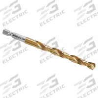 BOSCH Hex Shank Drill Bit: 5/16", 135° Split Point, TiN-Coated HSS, Impact Rated (MPN TI2147IM). Key specifications — attr1234973: Impact Rated; attr1234966: BOSCH; attr1234978: 0.3125.