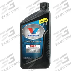 VALVOLINE Engine Oil: Synthetic, 1 qt Size, Bottle, 20W-50, VR1 (MPN 679082). Key specifications — SAE Grade: 20W-50; Brand: VALVOLINE; Compatible Engine Type: Gasoline Engines; Compatible Vehicle Type: Light Duty Trucks; Oil Series: VR1.