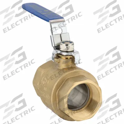 APPROVED VENDOR Manual Two-Way Ball Valve: 1 1/2 in, Straight, FNPT x FNPT - Brass Ball Valves