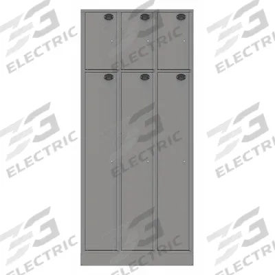 SENTINEL Law Enforcement Evidence Locker: Non-Pass-Through Backing, Slam Latch, 6 Compartments - Standard Evidence Storage Lockers
