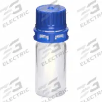 APPROVED VENDOR Vial: PETG, 10 mL, Blue, 23.7 mm Body Dia, Sterile, Colorless, Round (MPN RGC0010S). Key specifications — Neck Size: 17.50 mm; Self-Standing: Self-Standing; Closure Color: Blue; Brand: APPROVED VENDOR; Body Color: Colorless; Includes Closure: Yes; Bottom Shape: Round; Thread Location: External.