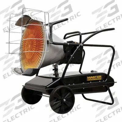 MASTER Portable Oil and Kerosene Torpedo Heater: Wheeled Mounted - Direct-Fired Portable Oil & Kerosene Radiant Torpedo Heaters