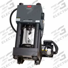 AEROQUIP HYDRAULIC HOSE CRIMPING EQUIPMENT: 2 in Max, 220V, Bench Mount, 10 ton Force, Electric Pump (MPN ET4001-004). Key specifications — attr666555: 1 & 2 Wire , 4 Spiral; attr564939: AEROQUIP; attr564985: 220V; attr564965: Bench Mount.