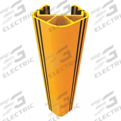 A-SAFE Pallet Rack Guard: Snap-On, On Upright, 3 in x 1 3/4 in x 24 in, Polymer, Yellow (MPN P-03-01-0018). Key specifications — attr36187: A-SAFE; attr36873: On Upright; attr36882: Yellow; attr36880: Polymer.