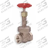 MILWAUKEE VALVE Gate Valve: 3/8 in, Bronze, Rising, FNPT x FNPT, 400 psi Max. Pressure (CWP), Wheel (MPN 1153-3/8"). Key specifications — Wedge Material: Bronze; Brand: MILWAUKEE VALVE; Bonnet Material: Bronze.