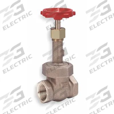 MILWAUKEE VALVE Gate Valve: 3/8 in, Bronze, Rising, FNPT x FNPT, 400 psi Max. Pressure (CWP) - Rising Stem Bronze General Purpose Gate Valves