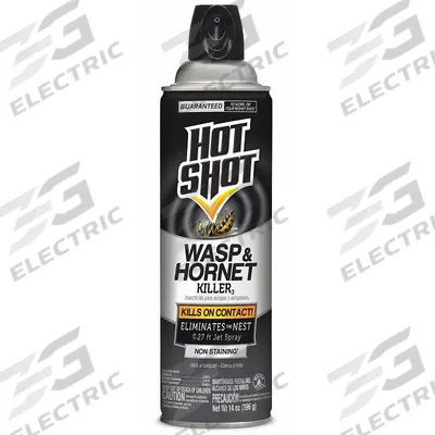 HOT SHOT Wasp/Hornet Killer: For Use On Flying Insects, Aerosol Spray Can - Insecticides for Flying Insects
