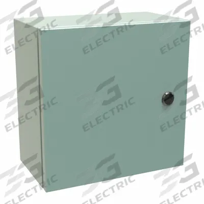 HAMMOND Electrical Enclosure: Steel, 12 in x 12 in x 6 in, NEMA 12/3R/4, Solid Cover - Steel Washdown Enclosures